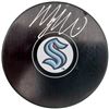 Image 1 : Morgan Geekie Autographed Official Seattle Kraken Logo Hockey Puck (Fanatics Holo)