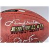 Image 2 : Autographed Wilson NFL Leather Game Football w/ 4 Signatures Including Johnny Unitas #10/500 Beckett