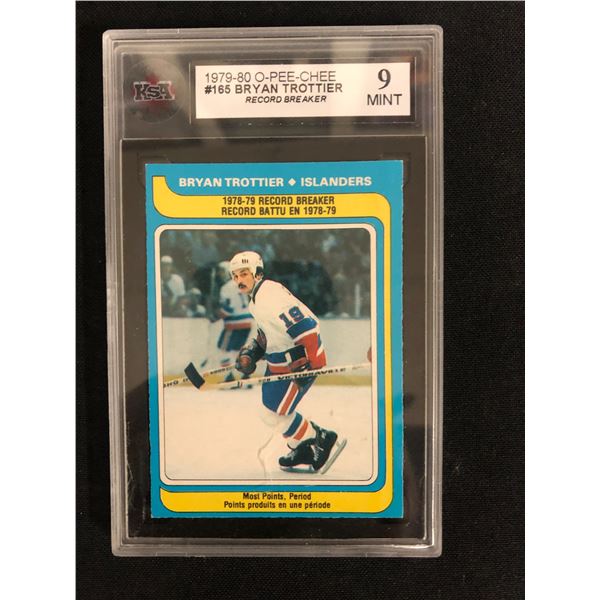 1979-80 O-PEE-CHEE #165 BRYAN TROTTIER Record Breaker (9 MINT)