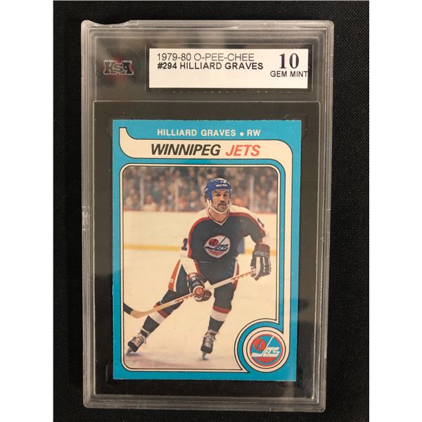 1979-80 O-PEE-CHEE #294 HILLIARD GRAVES (10 GEM MINT)