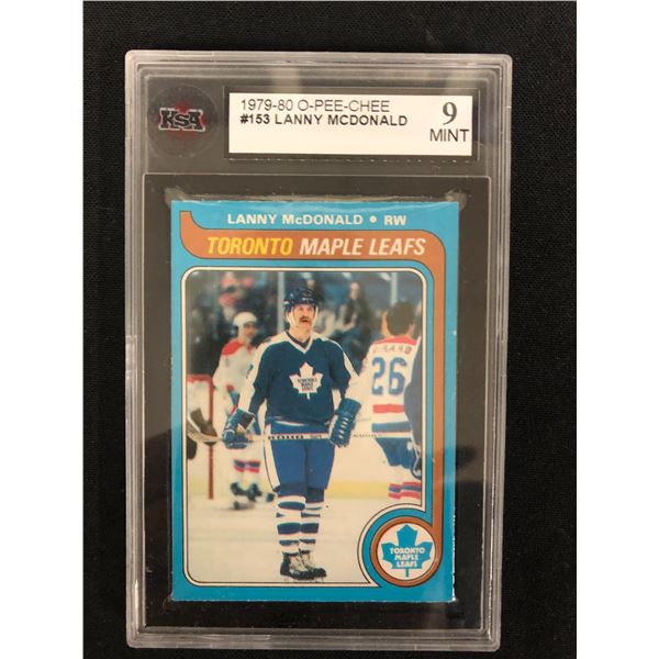 1979-80 O-PEE-CHEE #153 LANNY MCDONALD (9 MINT)