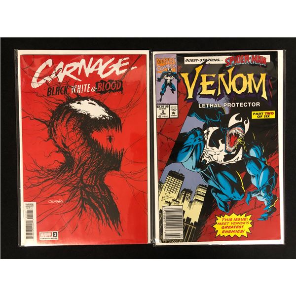 CARNAGE Black, White & Blood #1/ VENOM #2 (MARVEL COMICS)