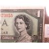 Image 2 : 1954 Canadian One Dollar Bill - Devils Face