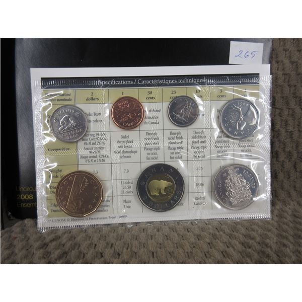2008 Uncirculated Canadian Coins