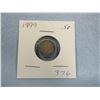 Image 1 : 1899 - 5 Cent Canadian Coin 925 Silver