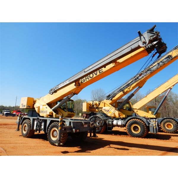 Grove Rt525e Animation 2007 GROVE RT535E Rough Terrain Crane - J.M. Wood Auction Company, Inc.