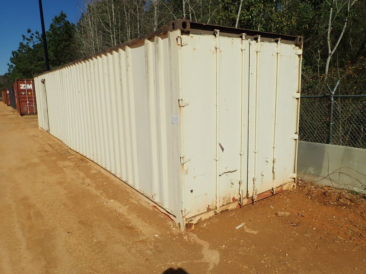 40' STEEL SHIPPING CONTAINER (B-7) - J.M. Wood Auction Company, Inc.