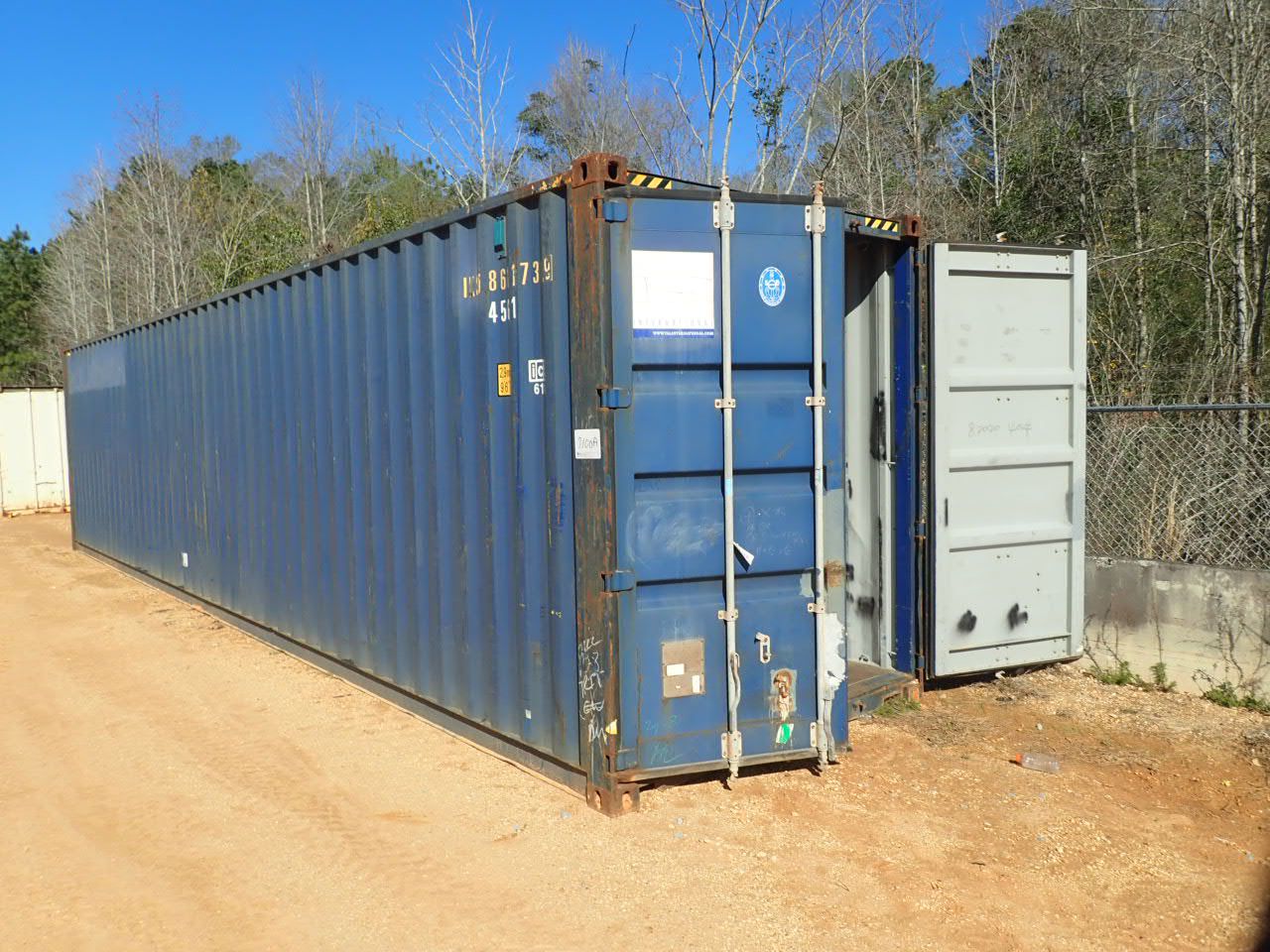 40' STEEL SHIPPING CONTAINER (B-7) - J.M. Wood Auction Company, Inc.