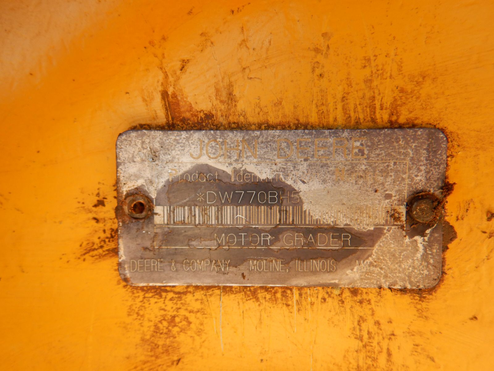 JOHN DEERE 770B-H Motor Grader