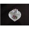 Image 1 : Lefton Heart Pink Rose Ring holder mkd! #2258900