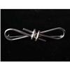 Image 1 : Pretty, Fluid Vintage Bow Pin, 6.4 Grams Silver#2258976