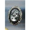 Image 1 : SALE Glass Cameo Pin #2258984