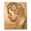 Image 1 : Bronze Relief Medallion of Beethoven by F. #2259087