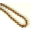Image 1 : CHOCOLATE PEARL NECKLACE GOLD CLASP #2308200