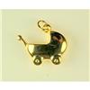 Image 1 : 14K GOLD BABY CARRIAGE PENDANT OR CHARM  #2308201