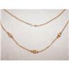 Image 1 : 14K Chain Necklace with Gold Beads #2310252
