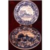 Image 1 : C. 1880 TWO WEDGEWOOD 9 1/4" HISTORICAL PLATES #2310329