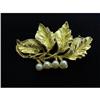 Image 1 : INTRICATE VINTAGE GOLD TONE BROOCH #2310344