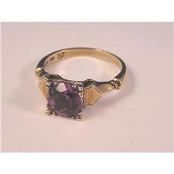 10 karat gold ring with amethyst stone. #2310463