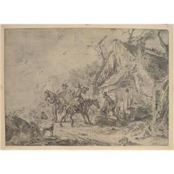 Phillips Wouwerman A Halt Before The Tavern #2311167