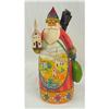 JIM SHORE SANTA CLAUS W CHURCH STATUE * ENESCO #2311803