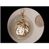 Image 1 : CHINESE JADE 14KT Asian SYMBOL  pendant #2312330