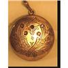 Image 1 : Antique 1874 garnet brilliants fancy  locket #2312366