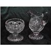 Image 1 : Crystal Sugar and Creamer  #2312393