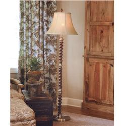 CABRILLO BARLEY TWIST FLOOR LAMP W/ SILKEN #2312740