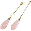 Image 1 : GOLD EARRINGS PINK OPAL DANGLE #2328586