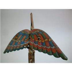 VINTAGE TIN BIRD WITH FLAPPING WINGS .1940'S #2328630