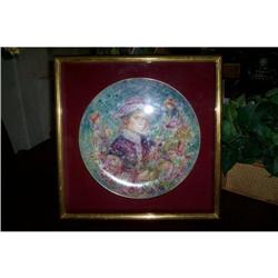 Framed Limited edition Hibel plate #2328653