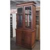 Image 1 : MISSION OAK BOOKCASE CHINA ARMOIRE CABINET #2329186