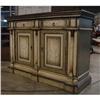 Image 1 : FRENCH TOLE SHABBY CREDENZA SERVER CABINET #2329216
