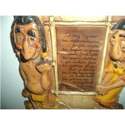 SQUAW BAKELITE  PLAQUE #2329307