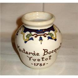 DIGOIN-SARREGUEMINES MOUTARDE BOCQUET POT #2340583