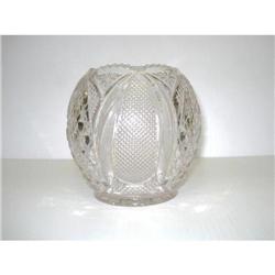 OLD PRESSED GLASS ROSE BOWL #2340710