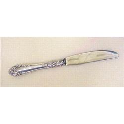 Sterling Desert Knife "NORMANDY ROSE" #2340721