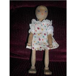 1905 Early Wooden Jointed Doll #2340755