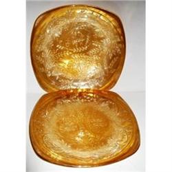 Two Floragold Louisa Dinner Plates #2341590