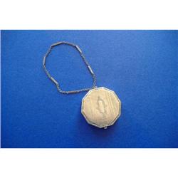 Sterling Powder Compact and Chain #2341596