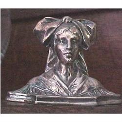 English Victorian  paper weight  of a woman #2341609