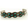 Image 1 : Petite Point Turquoise Sterling Bracelet -Weeka#2341825
