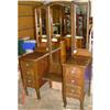 Image 1 : Mirrored Vanity Dressing Table Dresser ca 1920 #2353428