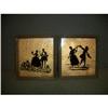 Image 1 : PAIR OF LOVERS SILHOUETTES ca19th #2353641