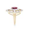 Image 4 : 14KT Yellow Gold 2.05ct Ruby and Diamond Ring