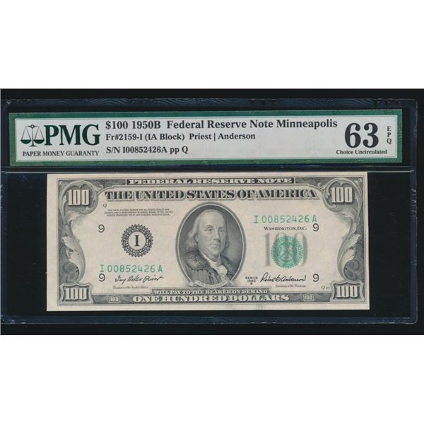 1950B $100 Minneapolis FRN PMG 63EPQ