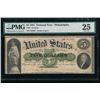 1861 $5 Philadelphia Demand Note PMG 25