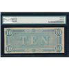 Image 2 : 1864 $10 T-68 Confederate PMG 58
