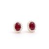 14KT Yellow Gold 2.05ctw Ruby and Diamond Earrings